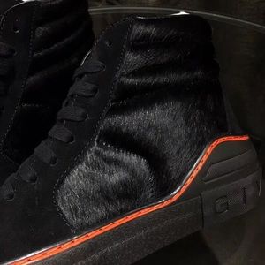 Givenchy Men’s Suede and Pony Skin High Tops FW 18
